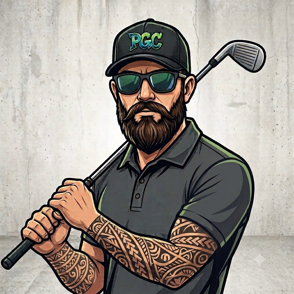 Pure Golf Chaos stylized portrait